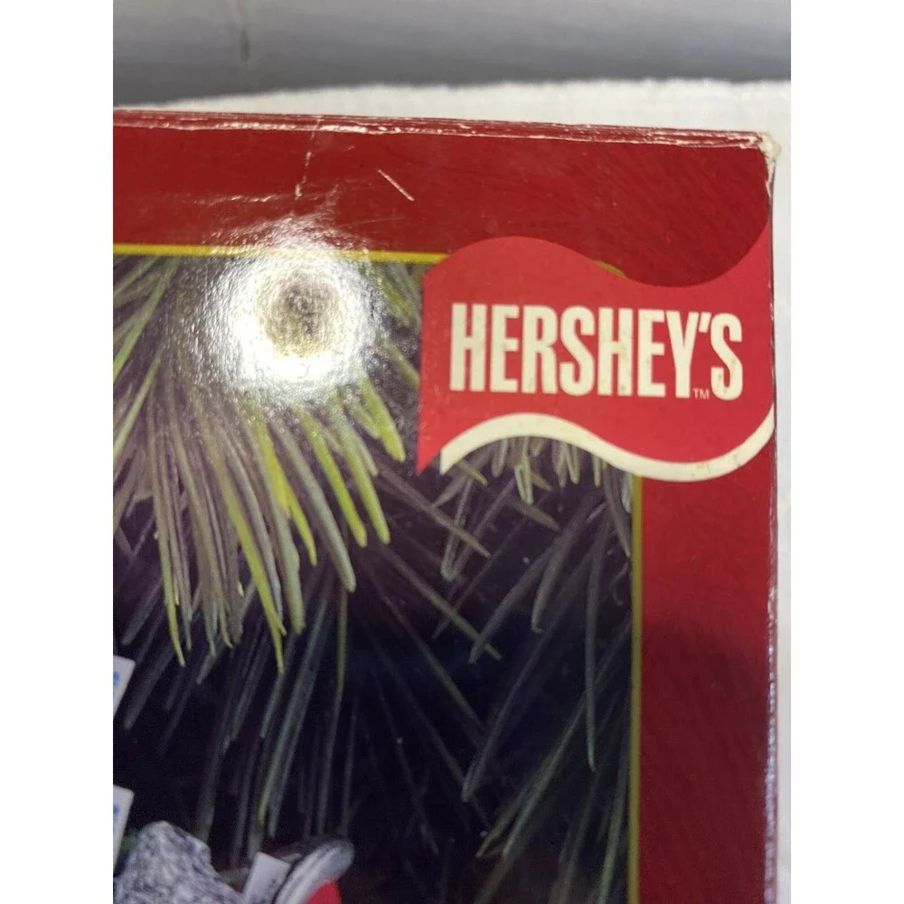 1995 Christmas Ornament “Hershey's Kiss Express” Sleigh Dog Vtg As Is